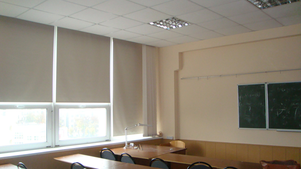 рулонные шторы в классе